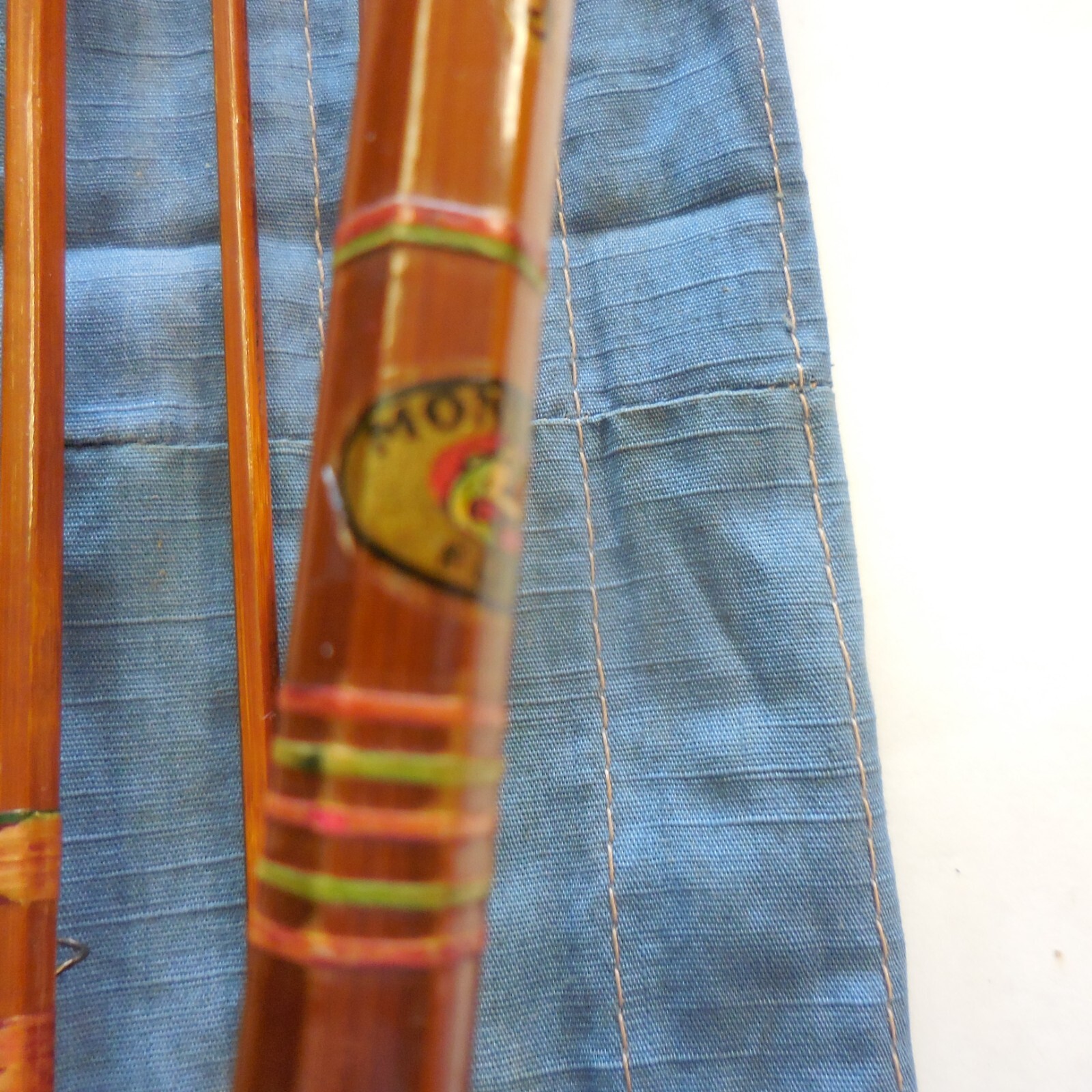 MONTAGUE FLY ROD FLASH 8 1/2ft BAMBOO 3 JOINTS MED EXT TIP Mint