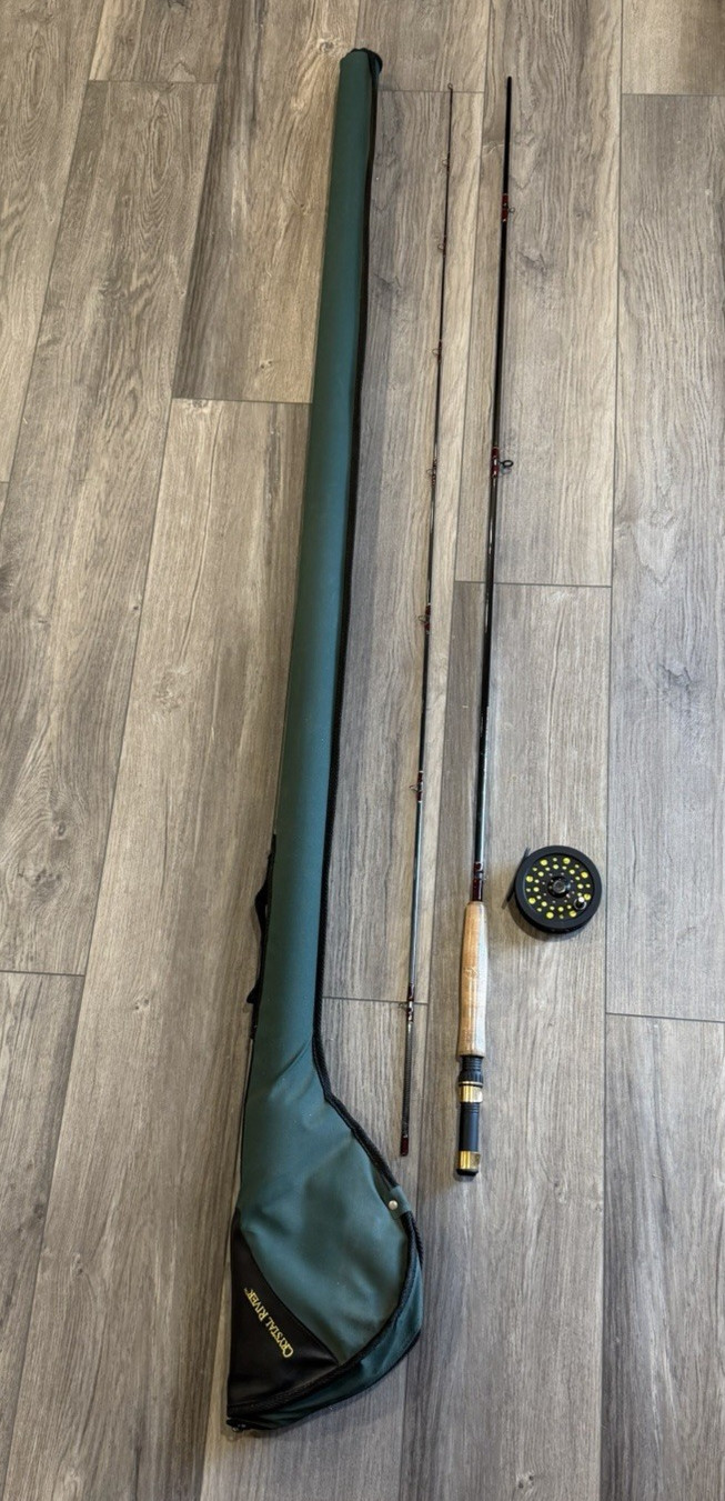 Cortland FairPlay Hi-Tech Graphite Fly Rod 9′ 7-8 wt 2pc w Case & Reel Y145