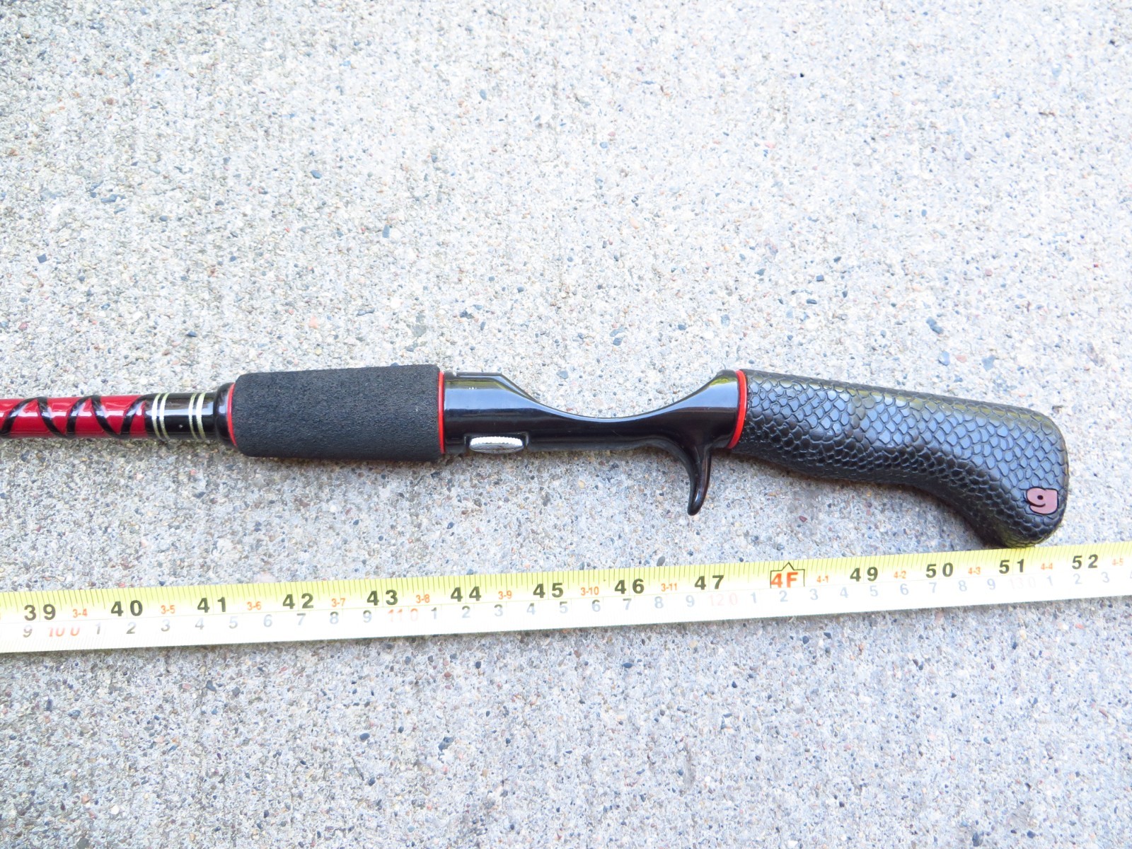 Vtg Garcia 8300C 52″ One-Piece Light Action 8-20lbs. Bait Casting Rod, USA Made