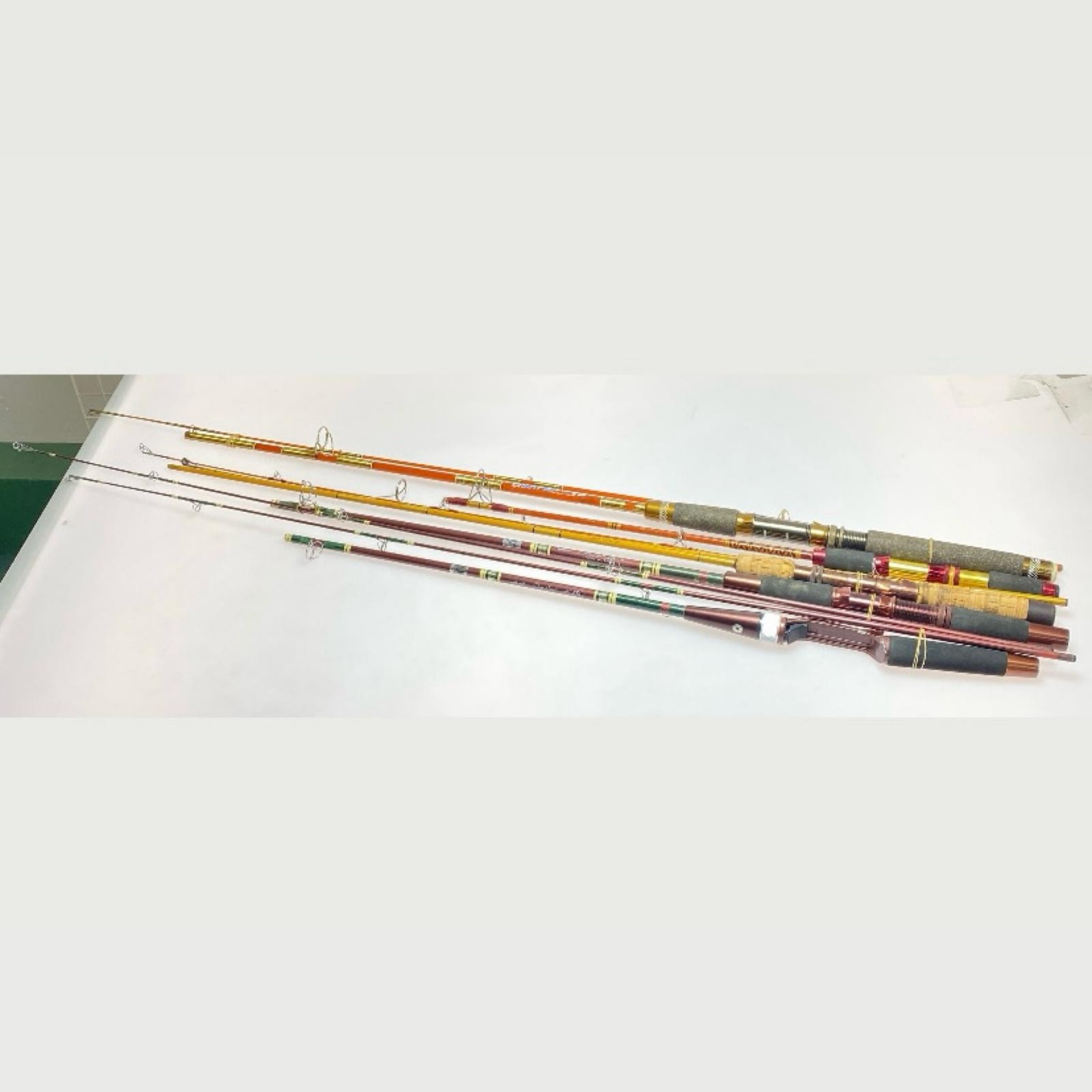 DAIWA Old rod, condition C, Daiwa Olympic Fenwick set of 5