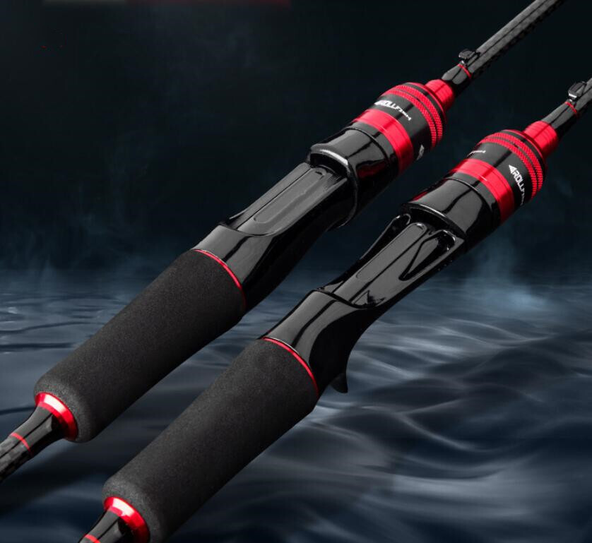 Fishing Rod 1.68M 1.8M Carbon Spinning/Casting Rod Trout Lure Travel Pole M/L/MH