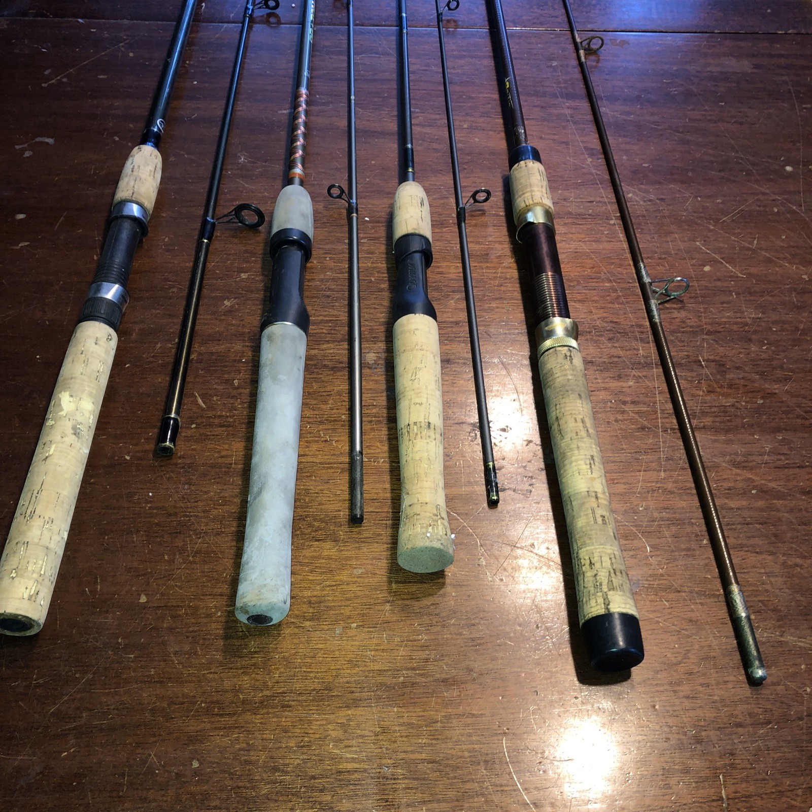 Lot 4 Fresh Water Fishing rods Use Or repair Garcia Quantum Proton Shimano