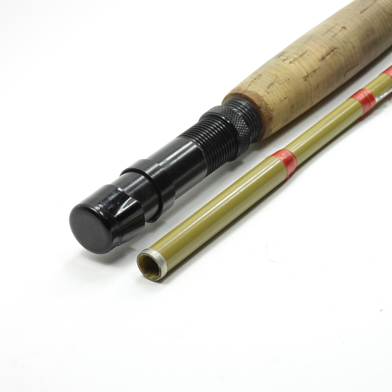 Unmarked Fiberglass Fly Fishing Rod. Orvis Kit Rod? 9’. 9-10wt. W/ Tube & Sock.