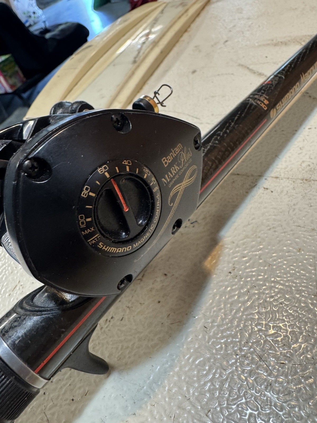 Vintage Shimano Magnumlite Gt-1552 Fightin Rod W/bantam Reel