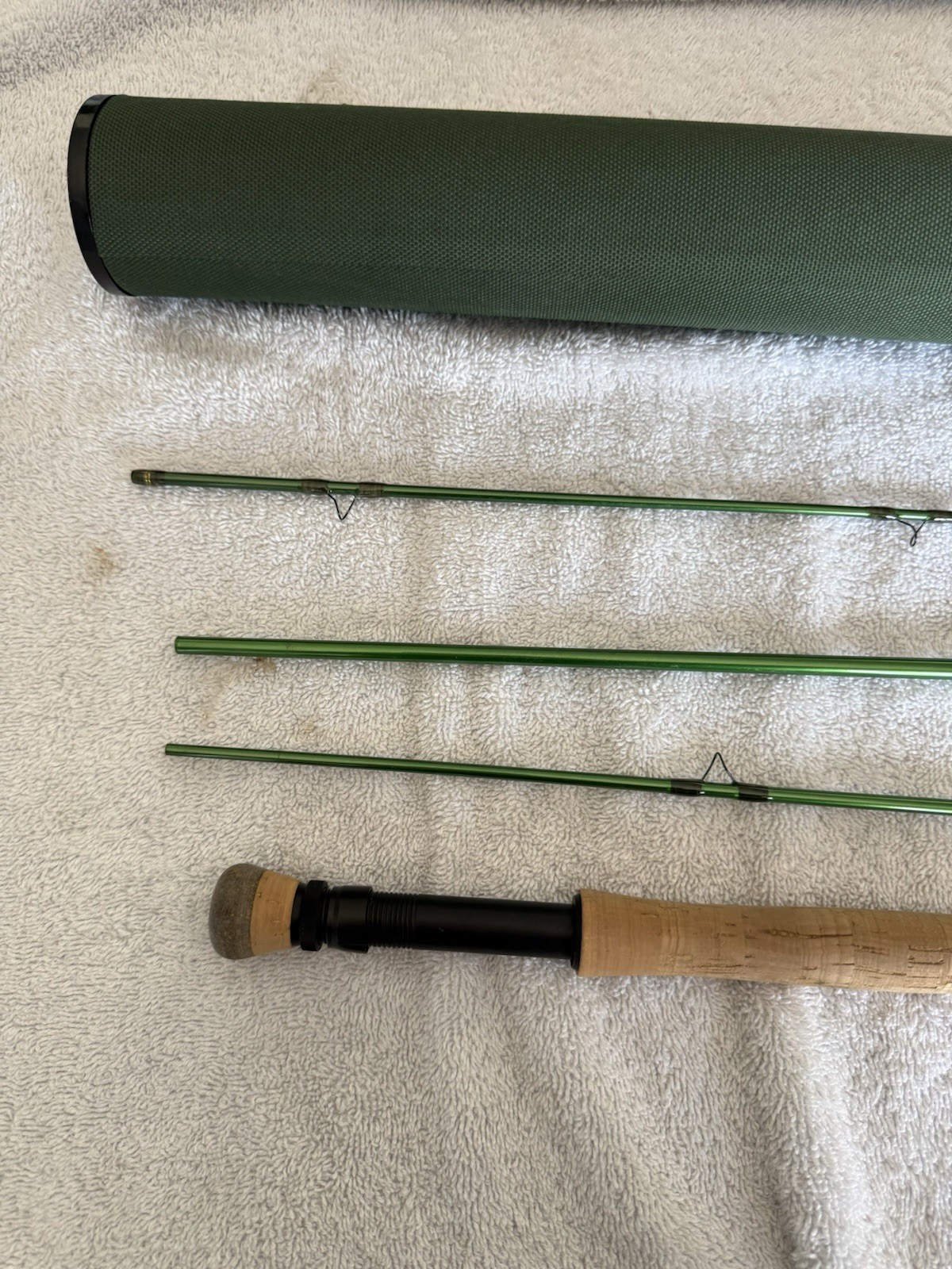 Redington Vice Fly Fishing Rod 9ft 7wt 4pc Green Graphite Cork Grip Tube