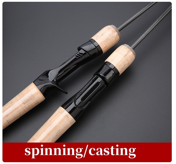 Fishing Rod Carbon Fiber Spinning/Casting Fishing Pole 1.68m/1.8m Bait Trout Rod