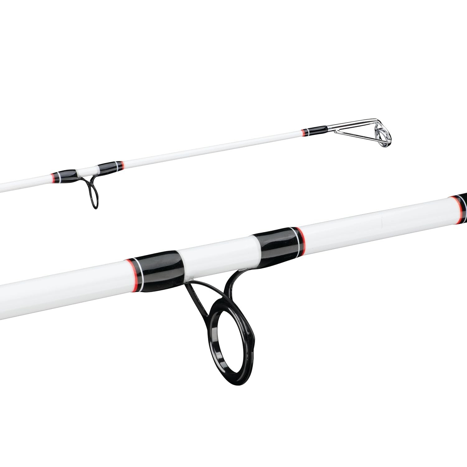 8 Ft 2 Piece Fiberglass Spinning Fishing Rod Medium Heavy 12-30Lb
