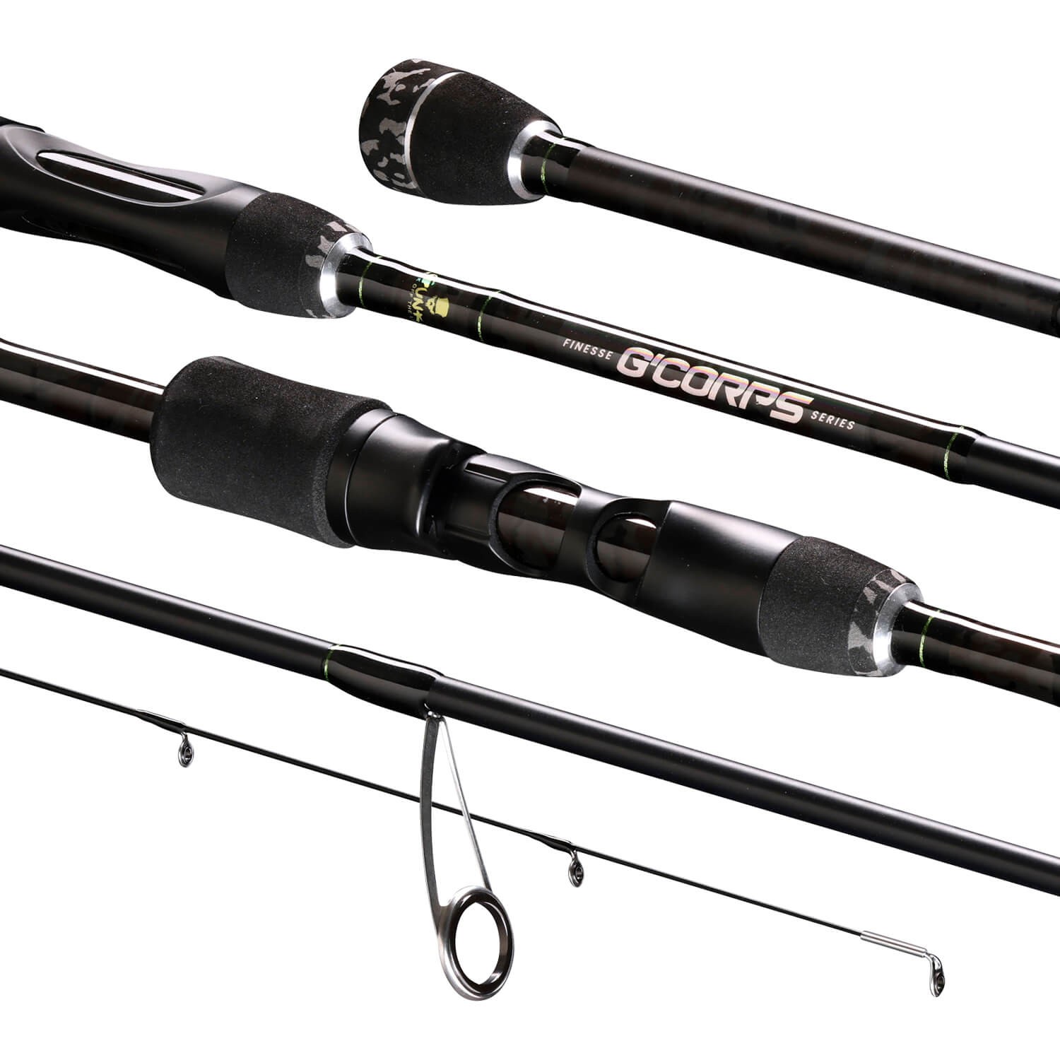 Gunki G’Corps finesse spinning fishing rod carbon rod rod black bass rod