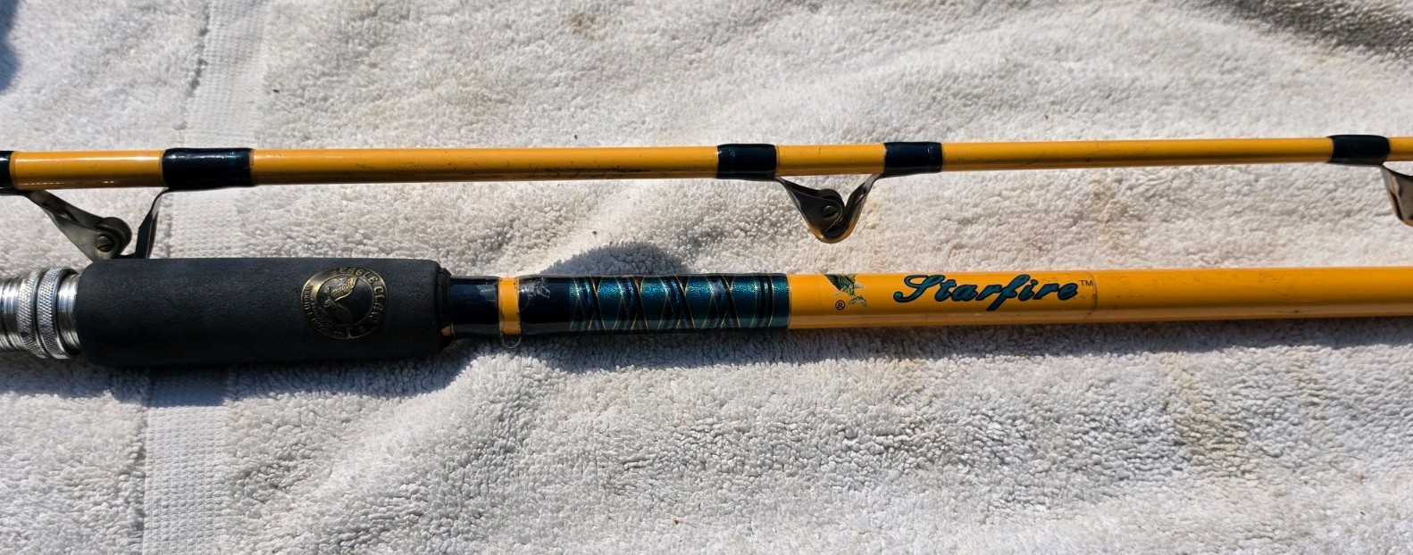 Eagle Claw Starfire SF404 8’6 2 Pc Trolling Rod AFTCO Roller Guides Fishing Rod