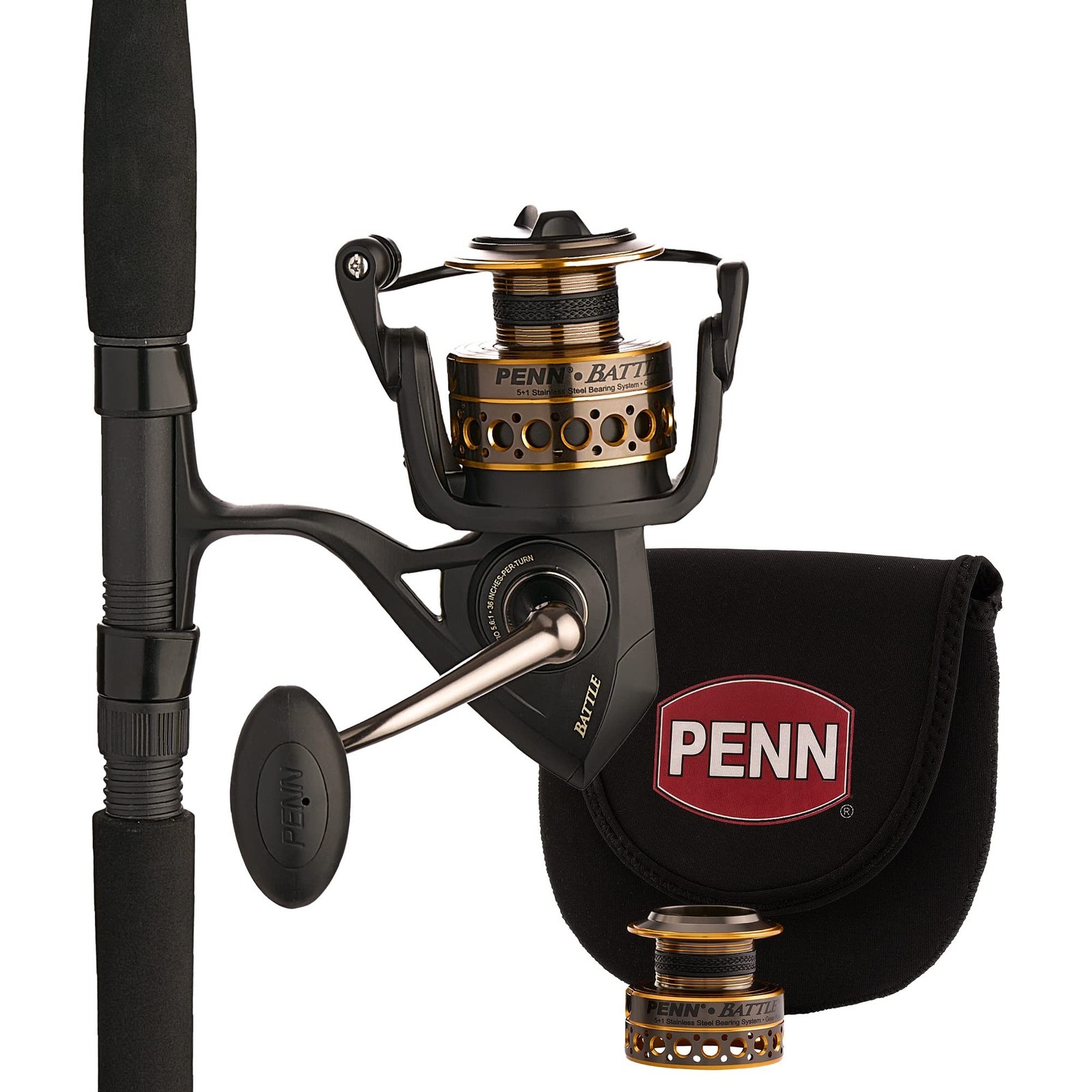 Penn Battle Spinning Reel and Fishing Rod Combo Battle Combo Kit