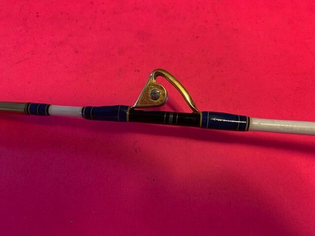 CUSTOM SABRE 6455XXH 5 FOOT 9 INCH 50 TO 120 POUND RATED TROLLING FISHING ROD