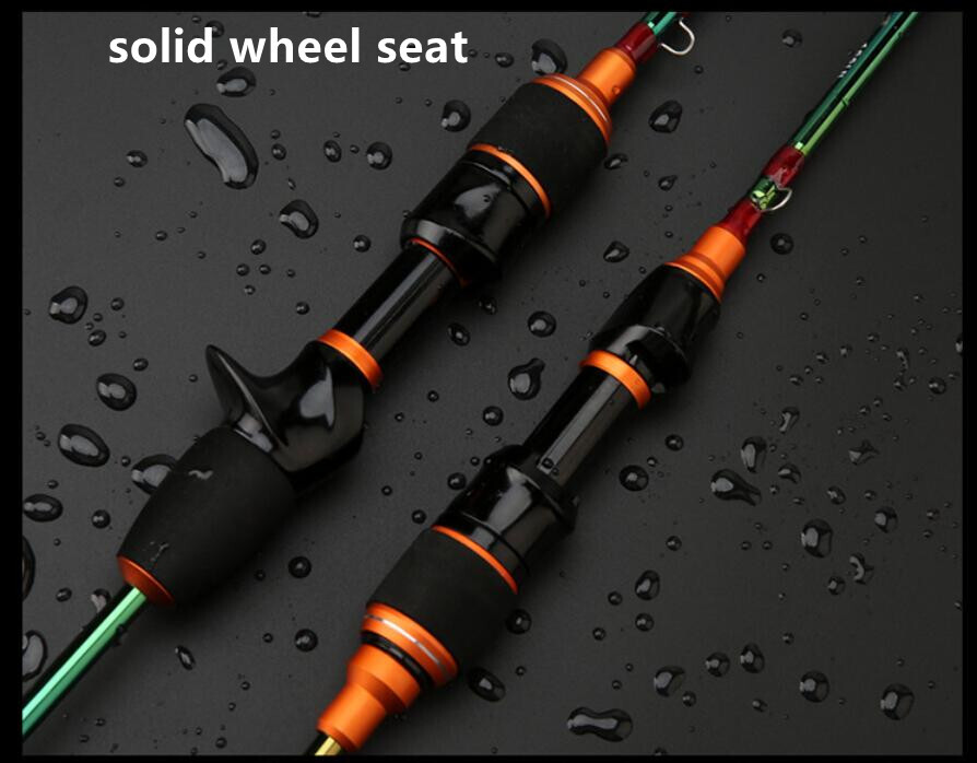 Fishing Spinning Rod 1.68M/1.8M Carbon Fiber 2Tips Lure Pole Casting Fishing Rod