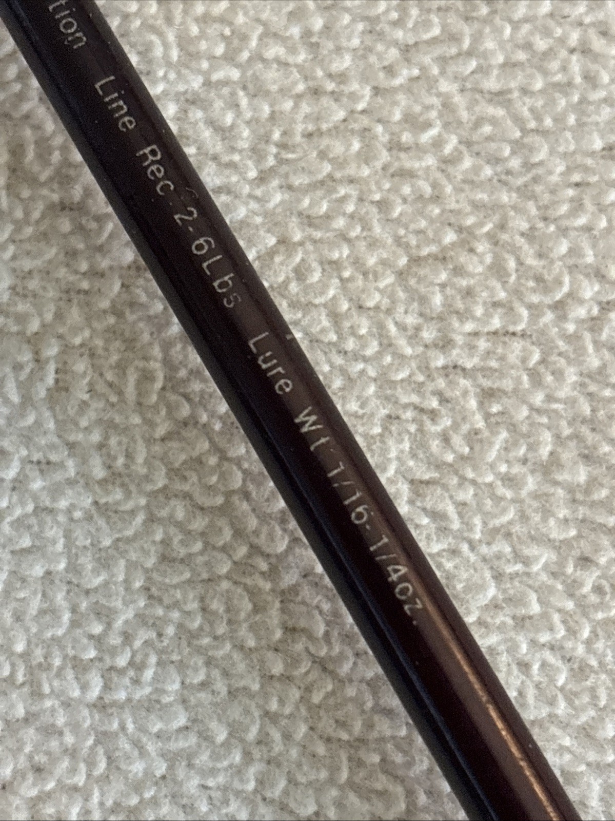Vintage 5’ Zebco Sport Fisher Graphite I70 Series Light Action 2-6 Fishing Rod