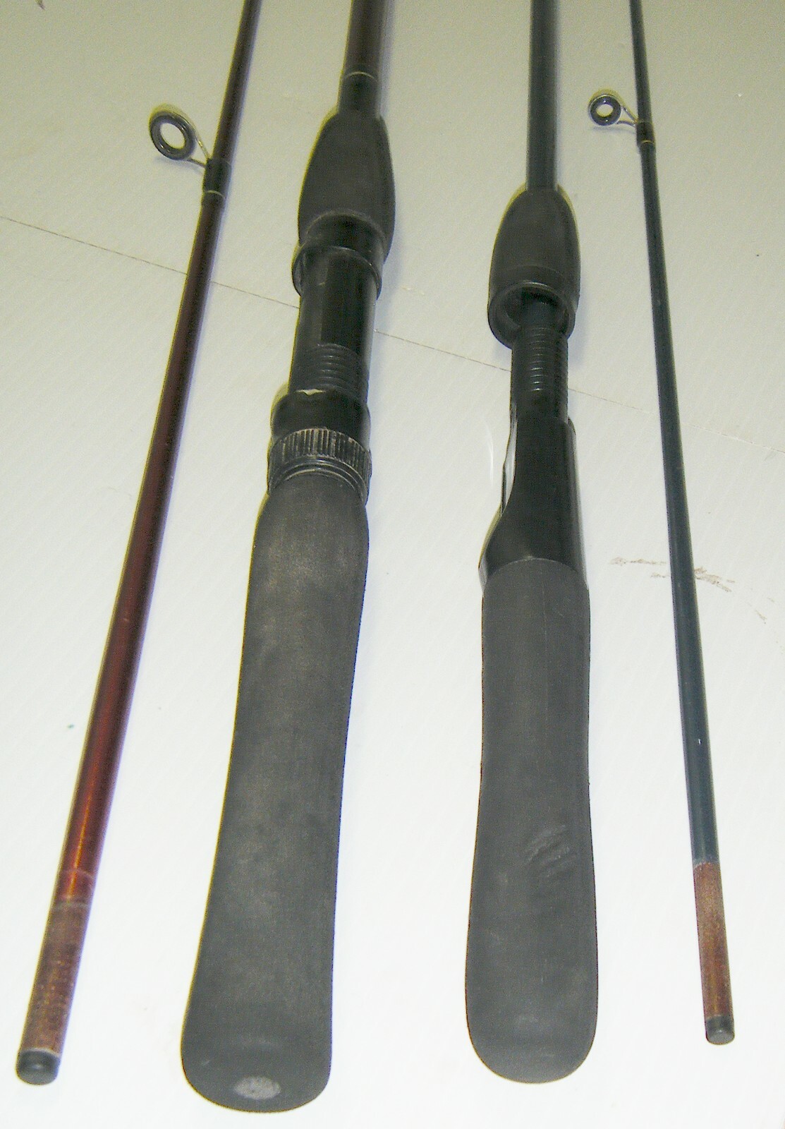 2 Shakespeare 2-Piece Spinning Rods- 1 Firebird 6’6” Med. – 1 Pro-Am 5’6” Light