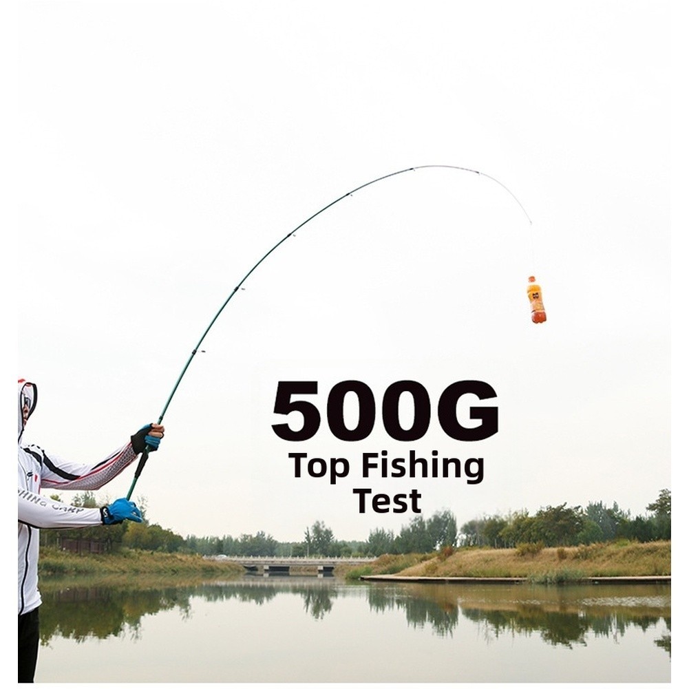 Compact Carbon Fishing Rod M Hard Action 50cm Folded 1.8m 2.1m 2.4m Extended