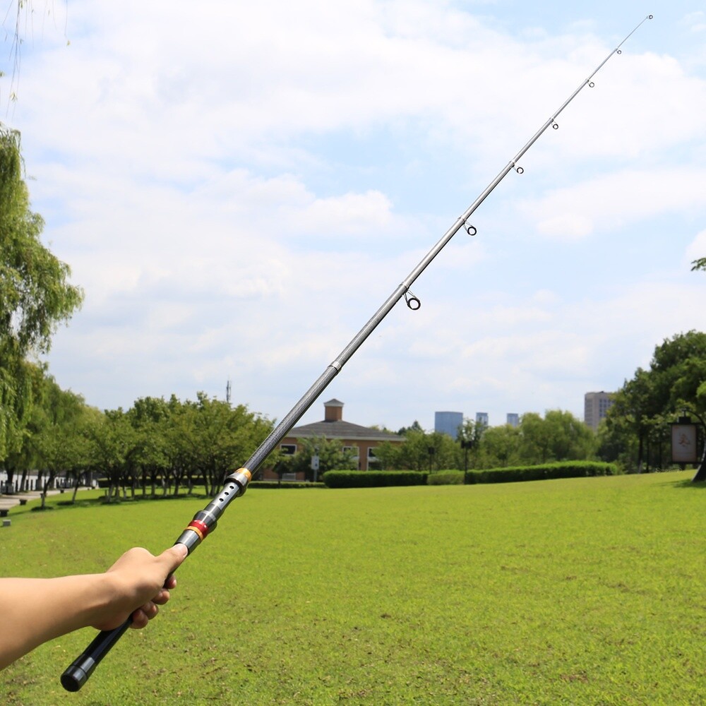 Carbon Fiber Travel Spinning Telescopic Fishing Rod Portable Retractable Fishing