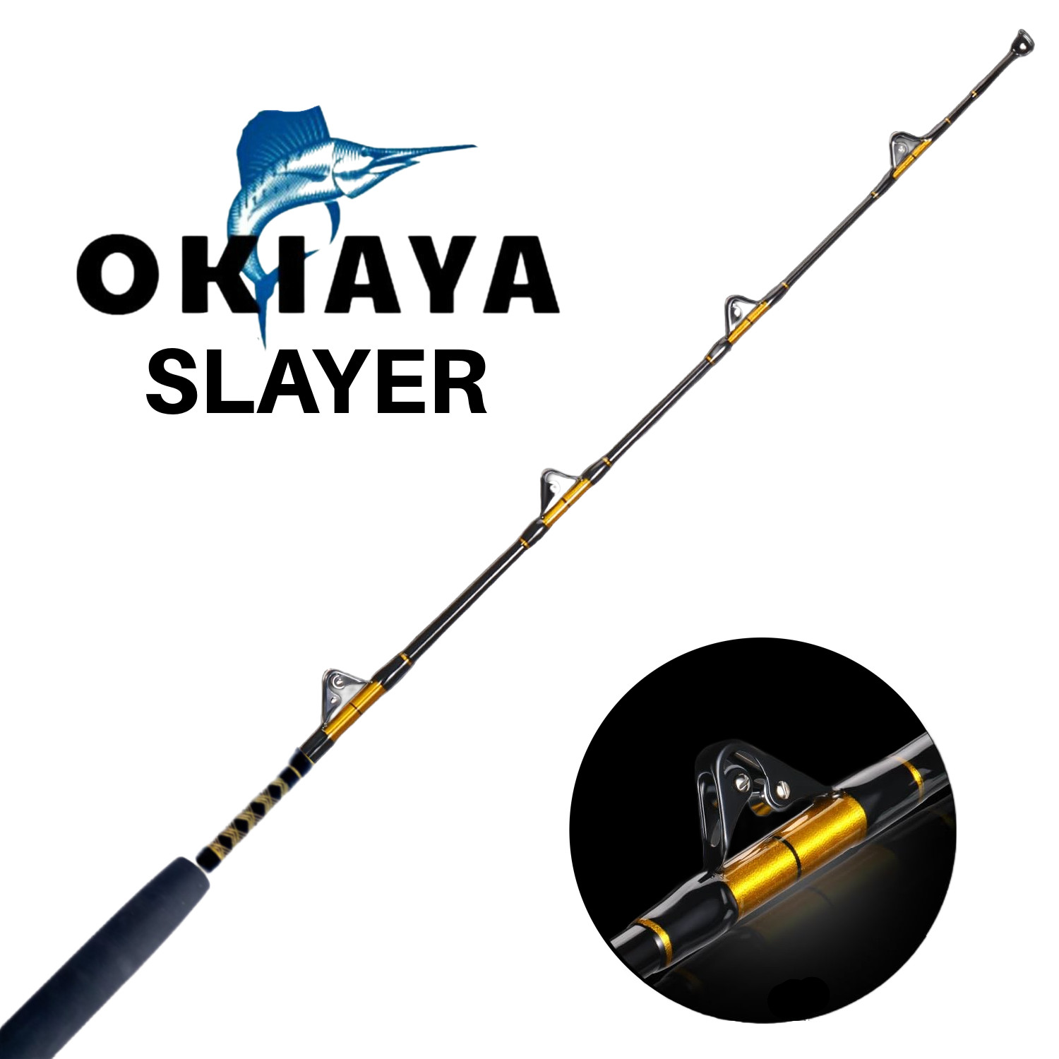 OKIAYA COMPOSIT 30-50LB “The Slayer” Saltwater Big Game Roller Rod