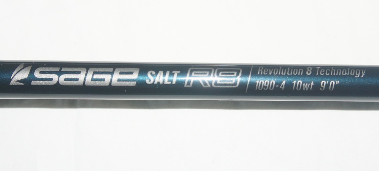 New Sage Salt Revolution 8 Technology R8 1090-4 10wt 9′ 4-Piece Fly Fishing Rod