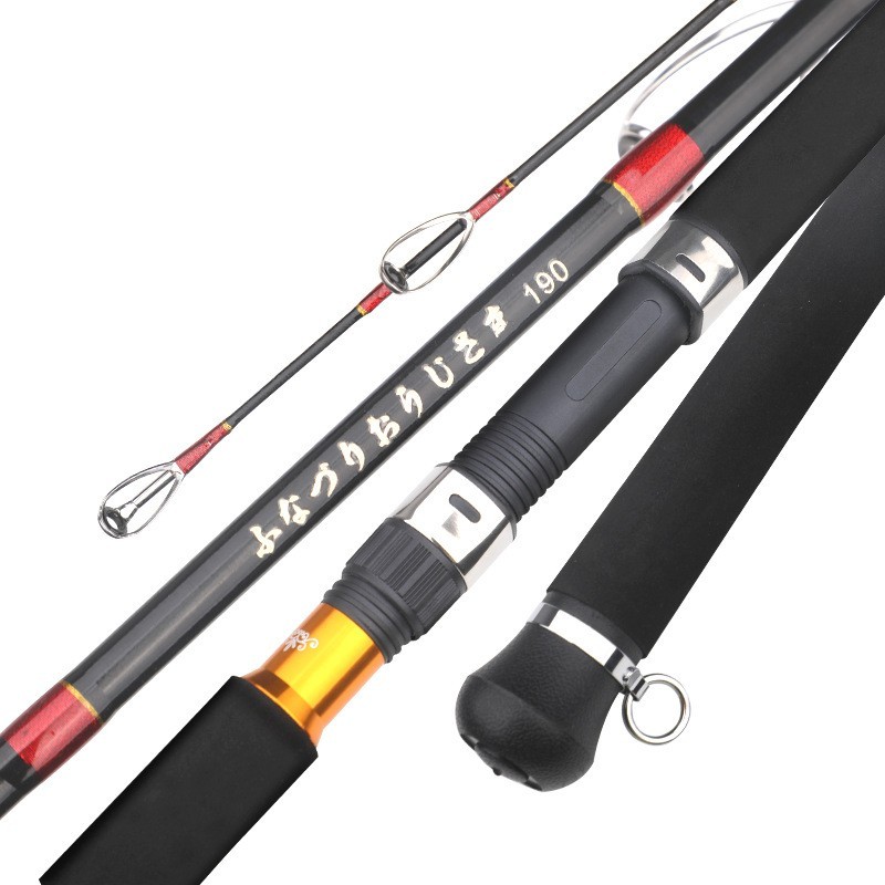 Fishing Rod 2 Section Slow Jigging Rod Spinning Casting Rod Lure 50-150g Carbon