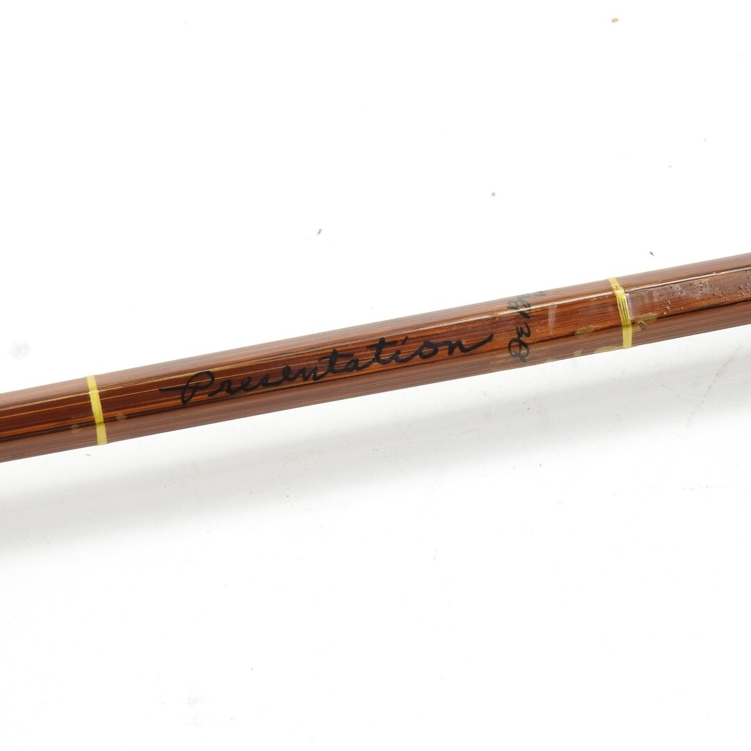 Fred Debell Impregnated “Presentation” Bamboo Fly Rod. 7′ 6”. W/ Tube & Sock.