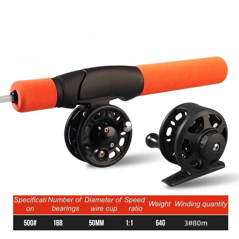 1Pcs Portable Fishing Set Ice Fishing Rod Ergonomic EVA Grip Winter Ice Fishing
