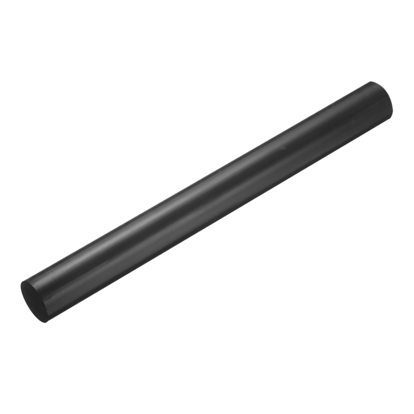 1 Pack Black 1.2 In Diameter 12 In Length Round ABS Plastic Rigid Rod Stick