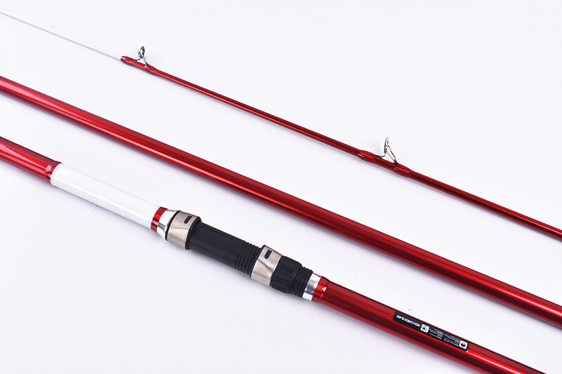 Surf Casting Fishing Rod 3-Piece Carbon Fiber Travel Rod Portable~14 ft