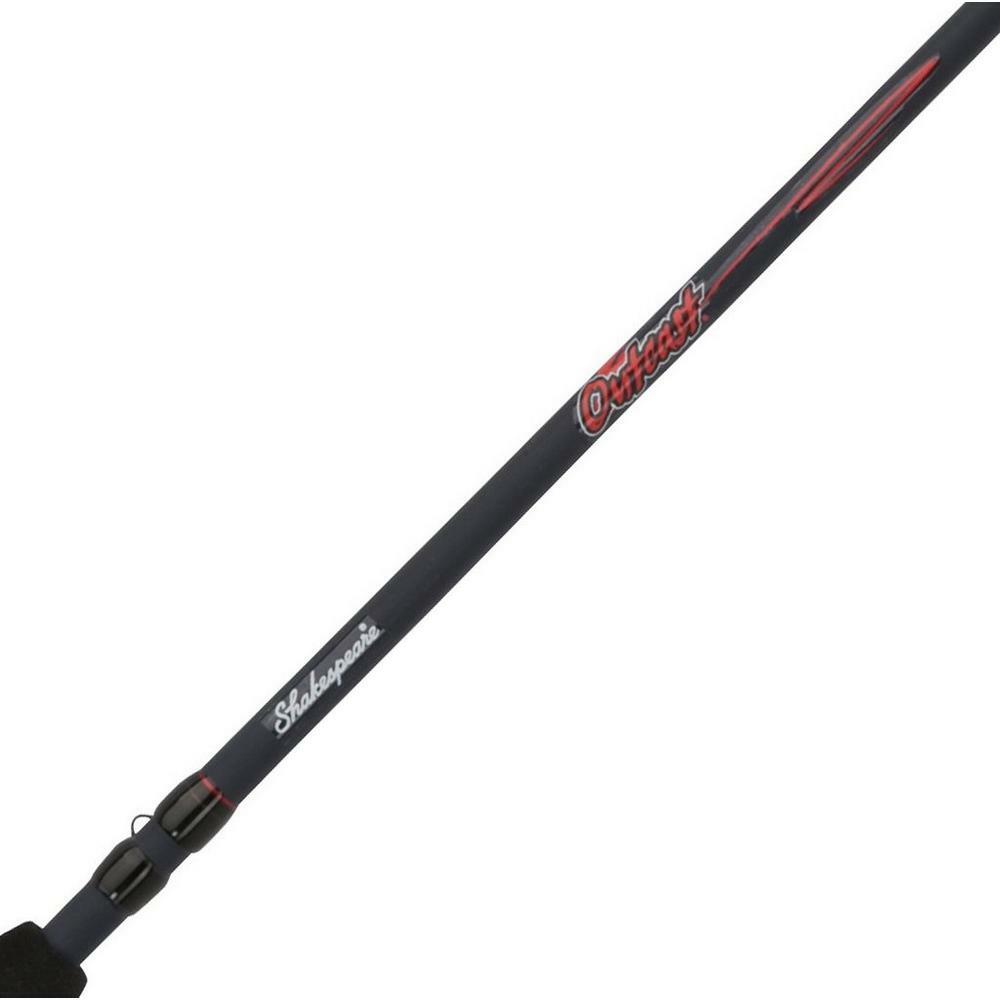 Shakespeare Outcast Spinning Fishing Rod~2 pc~Choose Size