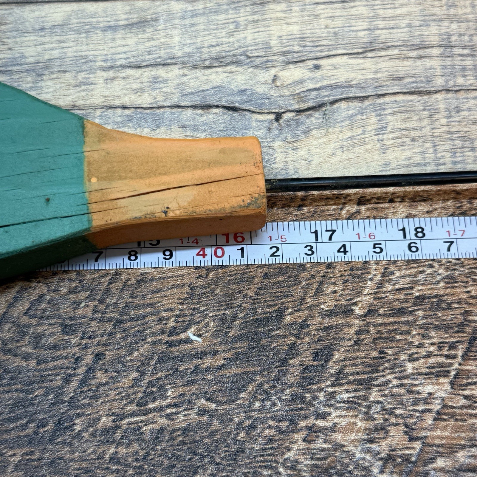Green Hornet Ice Fishing Rod Hand Made Replica