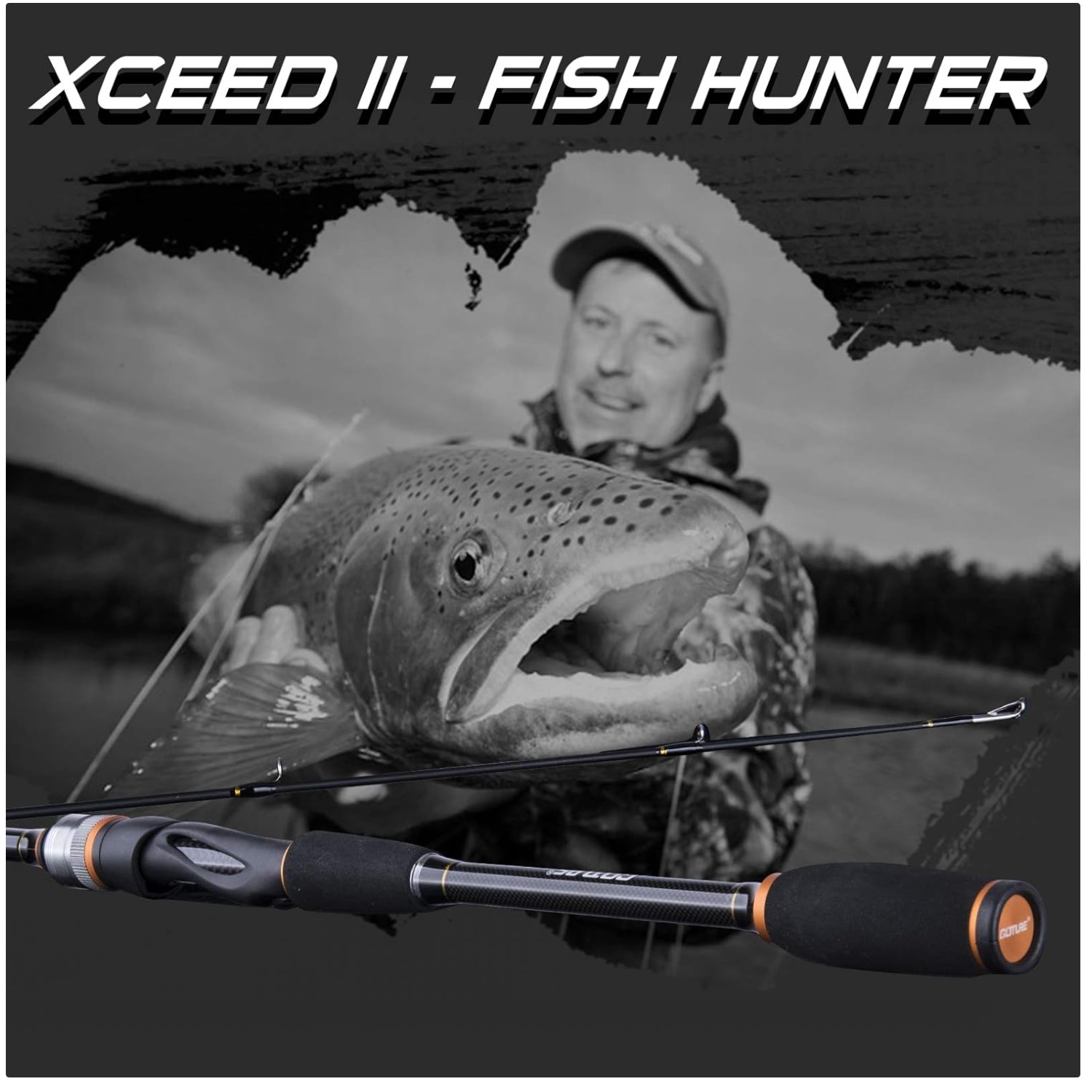 Ultralight 4-Piece Travel Fishing Rod 7ft + Case