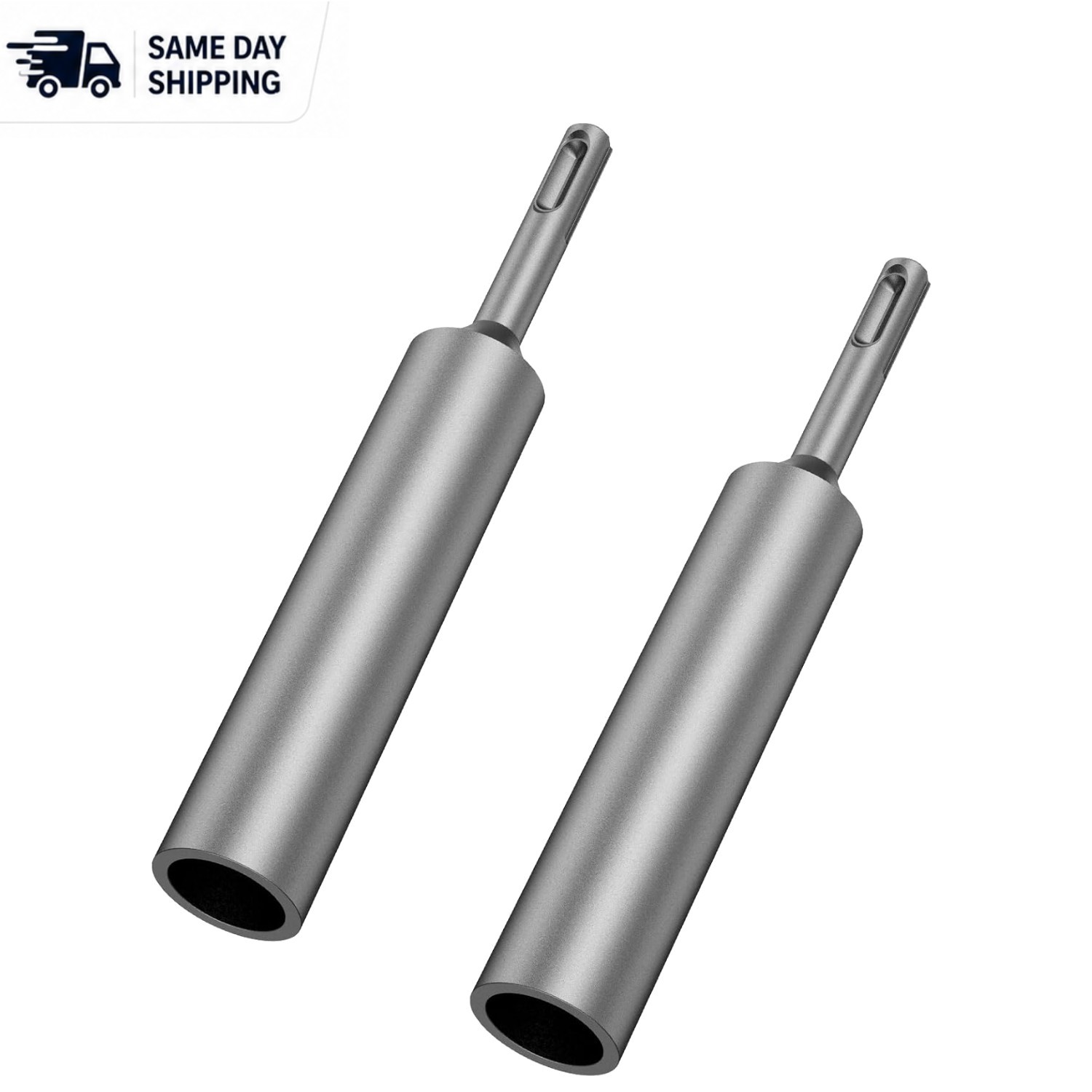 Hardened Steel Ground Rod Drivers – 2-Piece SDS Plus Set for Easy Installation