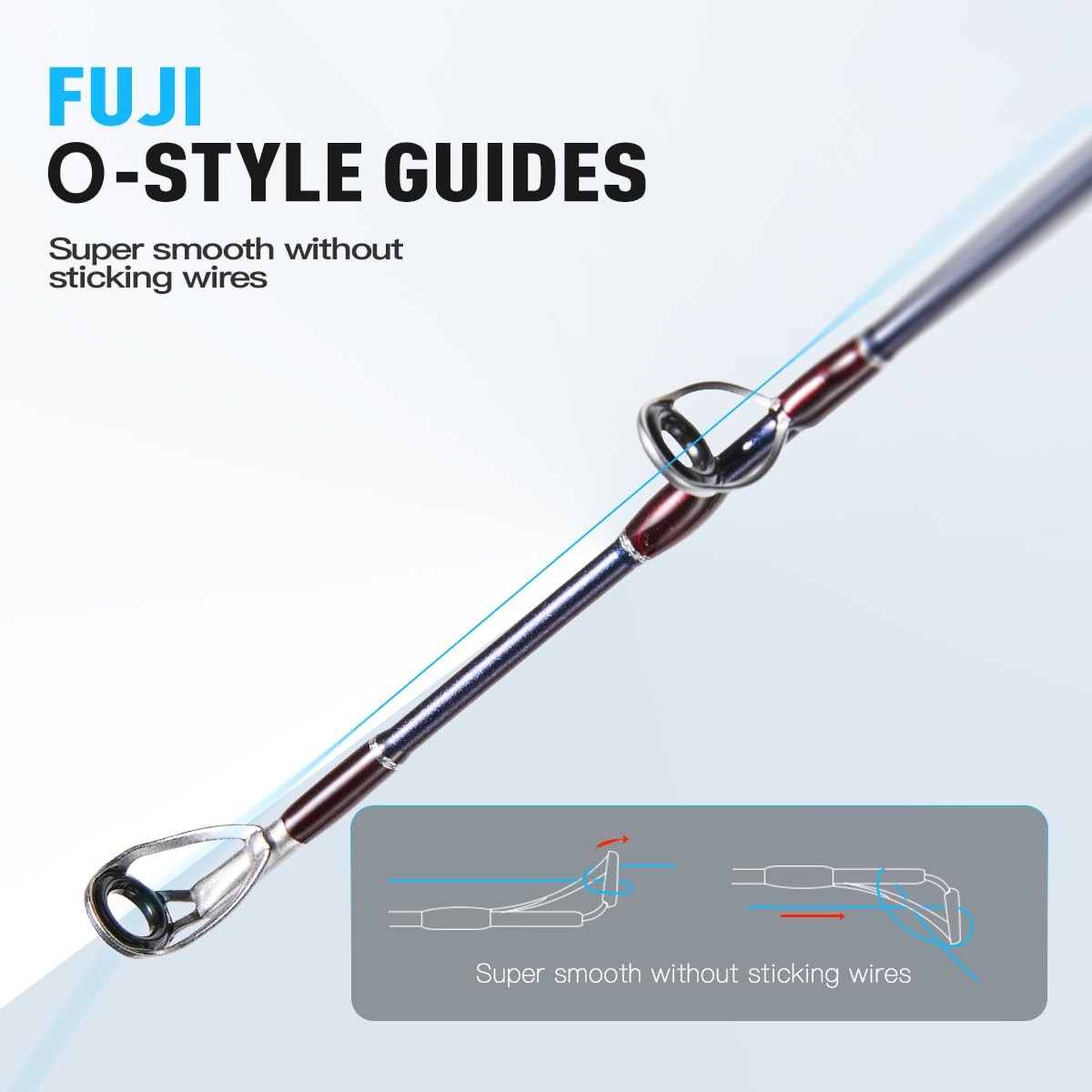Soloking Ocean Rose Saltwater Fishing Rod 2-Piece Slow Pitch Jigging Fuji