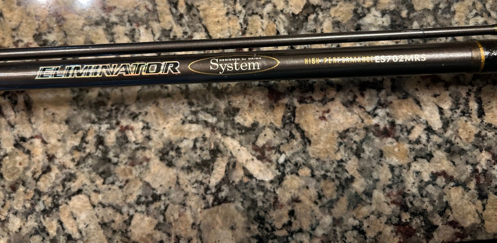 Daiwa 7′ Medium Spinning Rod 2-pc ES702MRS 6-12lb 1/4-1/2oz with Shipping tube