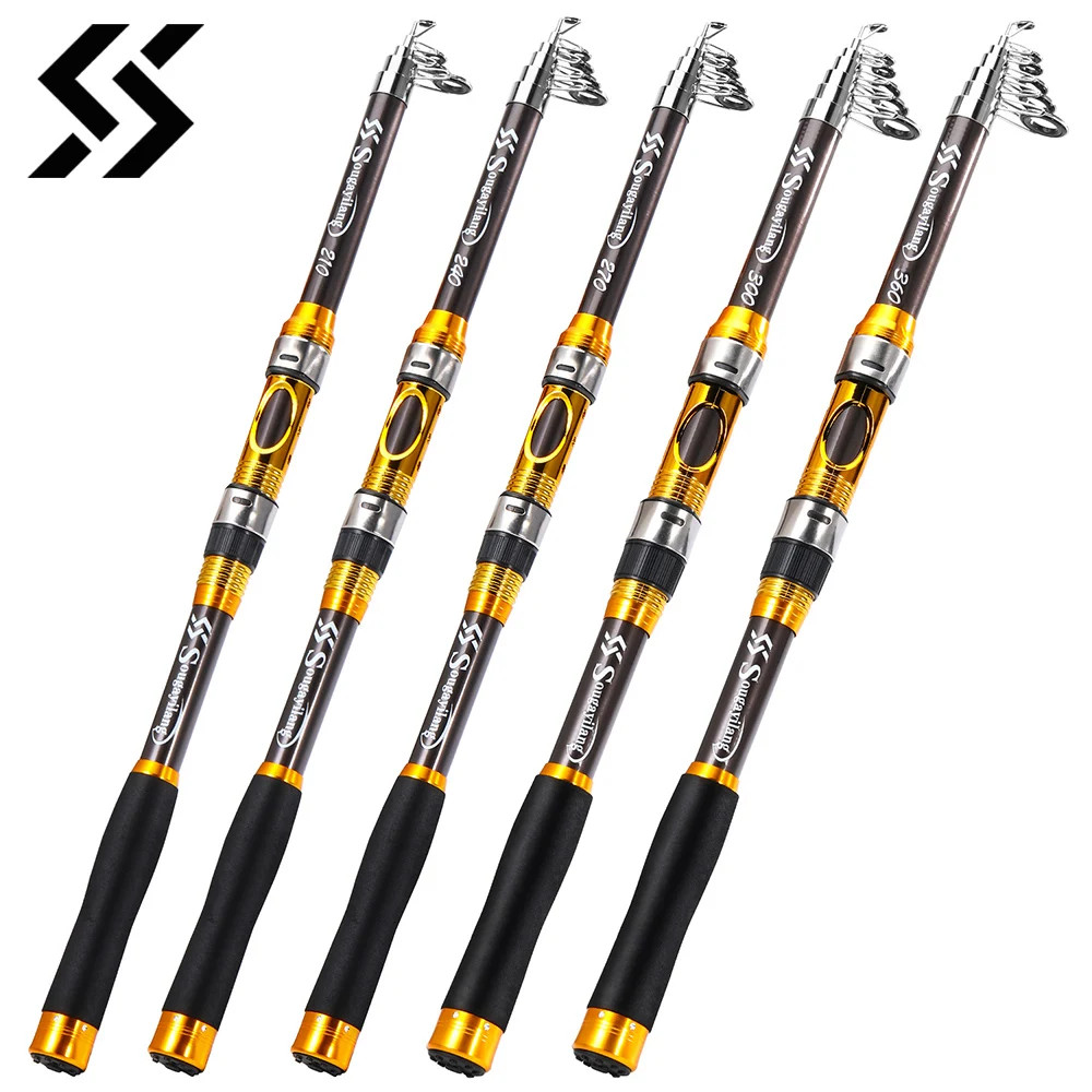 2.1M3.0M Spinning Fishing Rod Carbon Fiber EVA Handle Ultralight Carp Rod Fishin