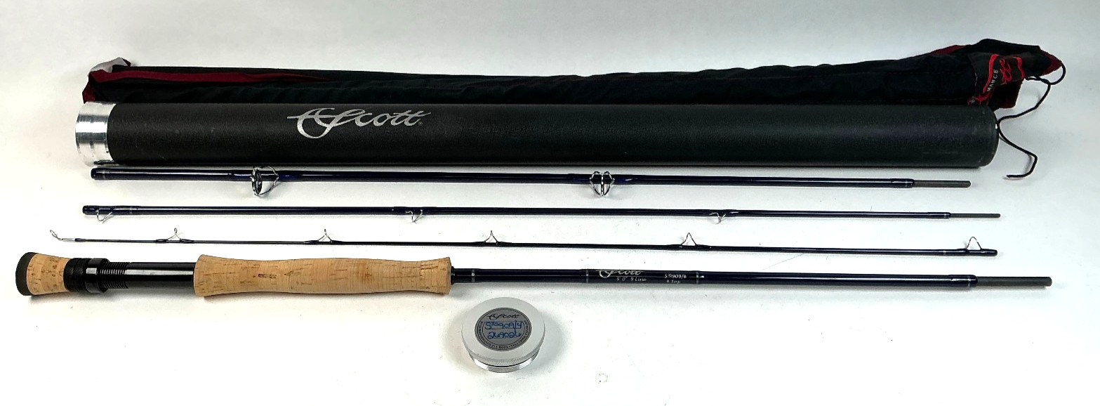 Scott Fly Rod S3S 909/4 9′ 9 line Fly Fishing 4.5oz Pristine w/ Protective Tube