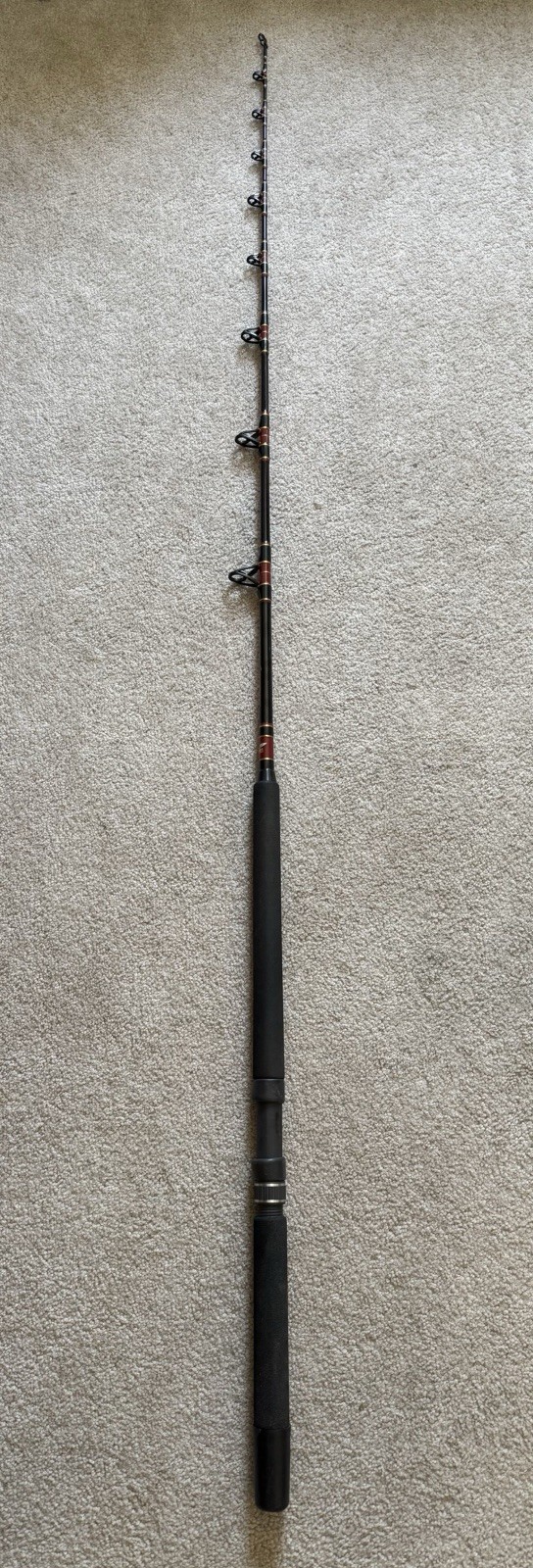 Vintage Fenwick 6’-6” Seahawk Offshore SO~6465HC 30-80 Lb Test Line Fishing Rod