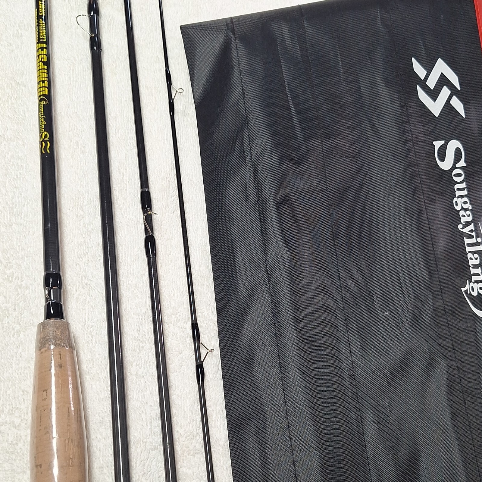 Sougayilang 4905L 9 ft 5/6 wt 4 pc Premium Carbon Fiber Fly Rod Cork with Bag