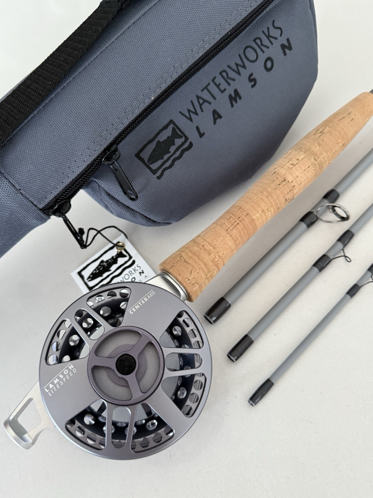 **BEAUTIFUL** 🔥 WATERWORKS LAMSON CENTER AXIS 4wt. 9’ft~4pc Fly Rod!! 🔥~LQQK~