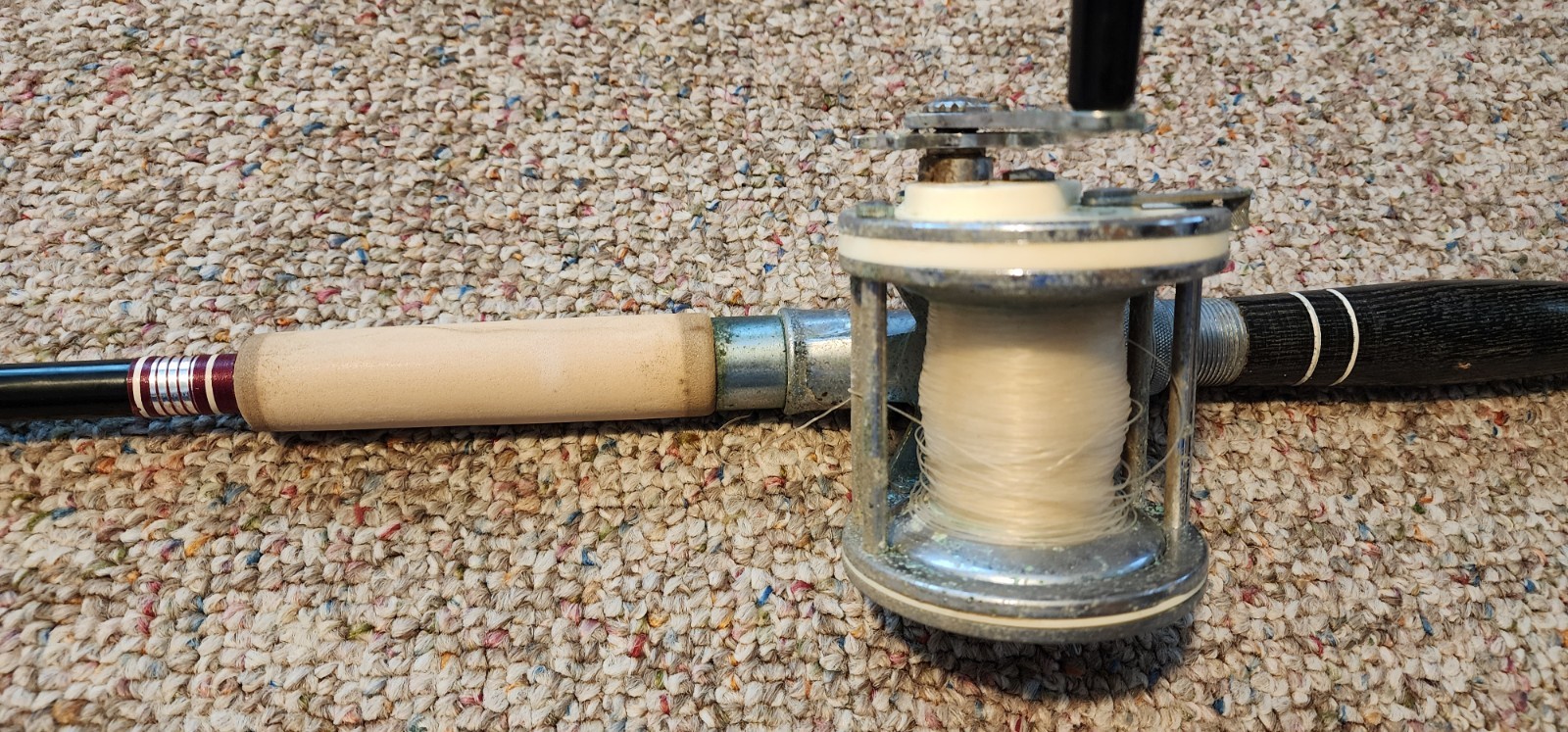 VINTAGE GARCIA CONOLON 2897-A VINTAGE ROD, 6’6″ USED + GARCIA MITCHELL 624 REEL