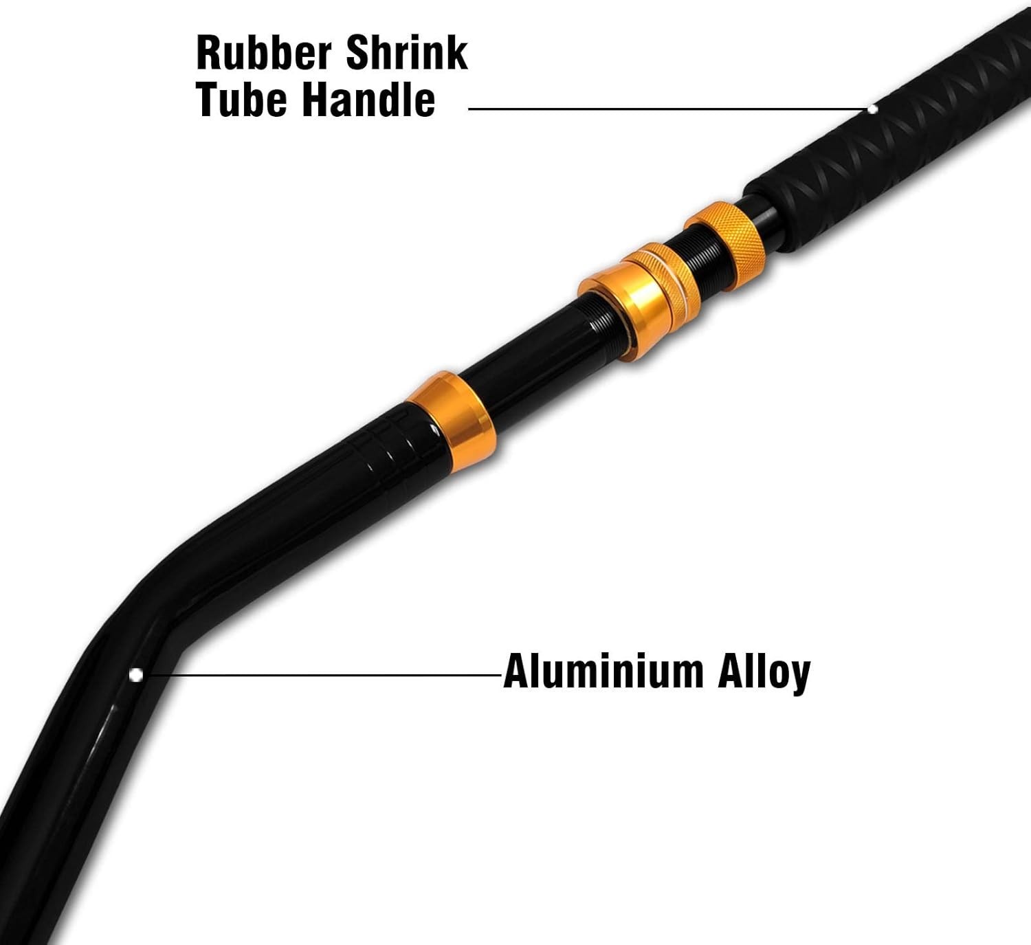 Bent Butt Fishing Rod 2-Piece Saltwater Offshore Trolling Rod Big Game Roller…
