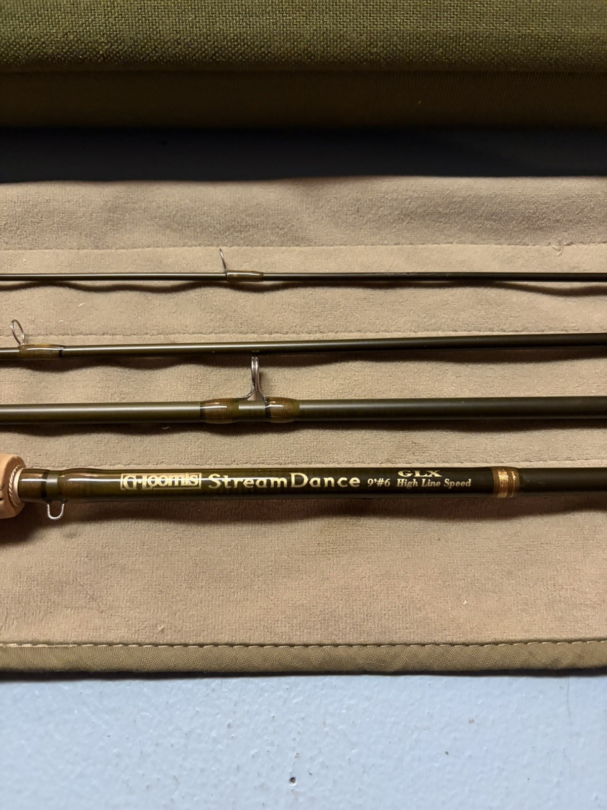 G. Loomis GLX StreamDance 9’ 6wt Fly Rod w/ Tube & Sock