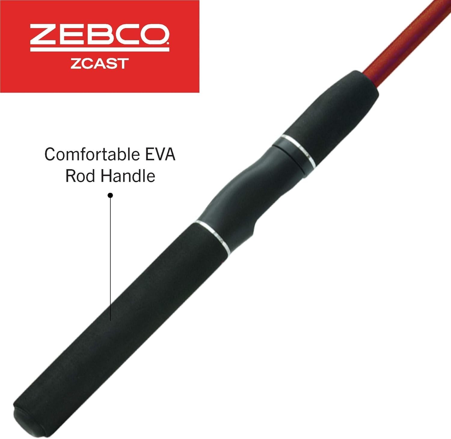 Z-Cast Telescopic Fishing Rod 5’6″ – Lightweight Z-Glass, Comfort EVA Handle