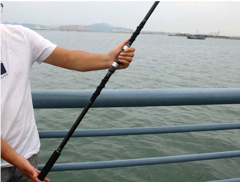 Boat Fishing Rod 2.7M/3M/3.3M Carbon Fiber Spinning Casting Rod 4 Sections Rods