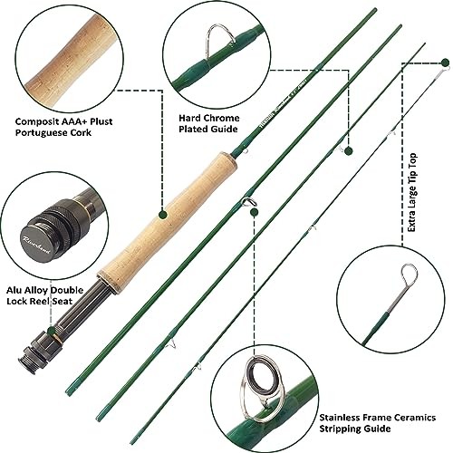 Fly Fishing Riverbend Series Fly Rod IM8 Graphite Blank 0/1/2/3/4/5/6/7/8 wt