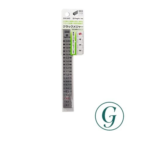 Niigata Seiki SK Crack Measurer Made in Japan Quick-Reading Scale Straight Ruler