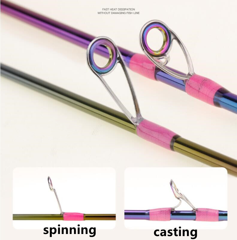 1.68m 1.8m Trout Fishing Rod Portable Casting Rod Carbon Fiber Spinning Rod Fast