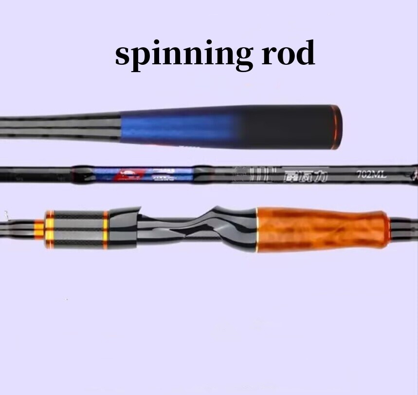 6 ft Trout Fishing Rods Carbon Fiber Spinning/casting Rod Carp 2 Sections Poles