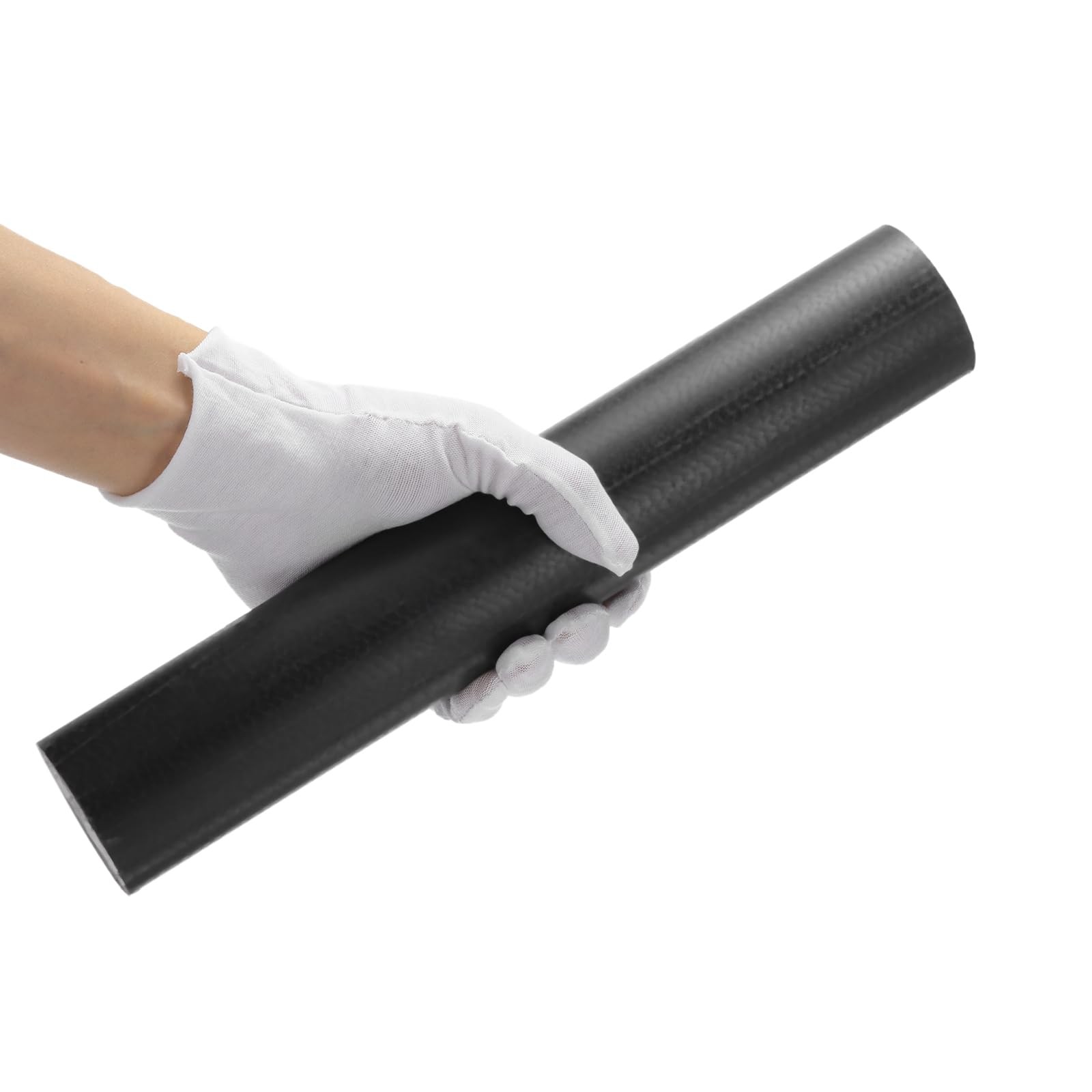 Black Round ABS Plastic Rod 2Inch Diameter 12Inch Length Rigid Craft 2 PCS