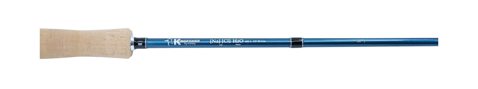 Kingfisher Fly Fishing NACL (Salt) Fast Action Fly Rod – Comes with a Spare T…
