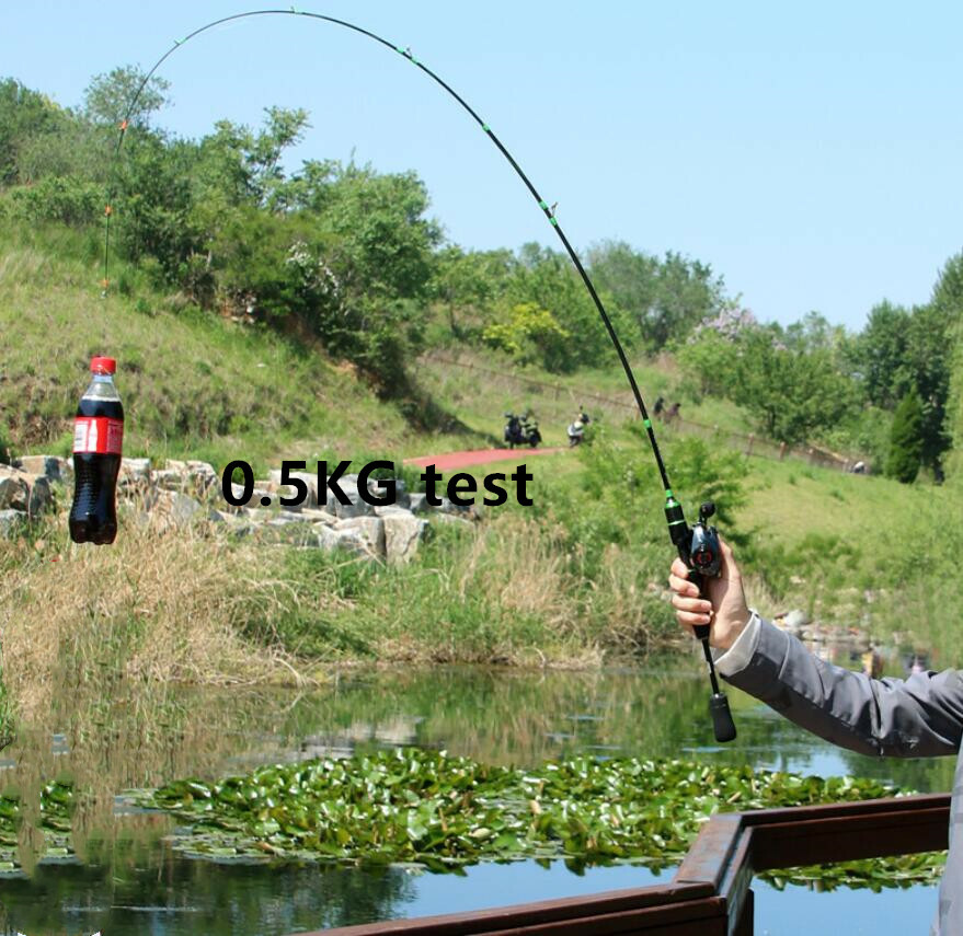 Casting Spinning UltraLight Fishing Rod 1.68/1.8m 30T Carbon 2 Section UL Solid